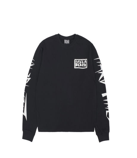 【KNOW WAVE】 KNOW WAVE 3D LOGO LONG SLEEVE / Black Shop Black Know Wave Long-sleeve Tees at itk online store