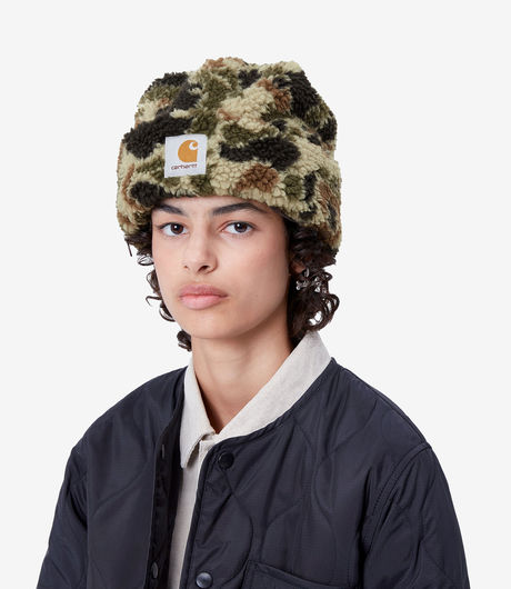 Carhartt WIP Prentis Beanie Camo Duck Jacquard Green