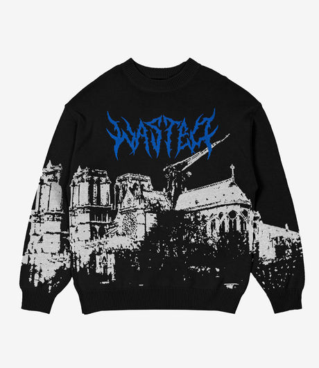 Wasted Paris Vault Sweater Black