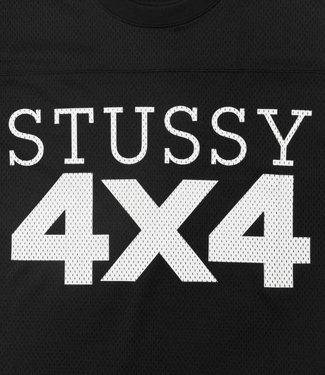 Stussy 4X4 Mesh Football Jersey Black