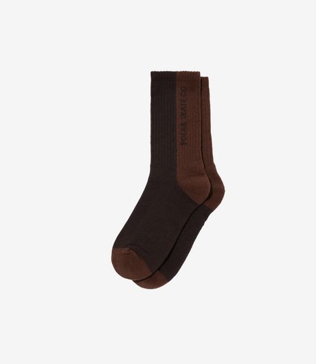 Polar Skate Co 50/50 Rib Socks Brown