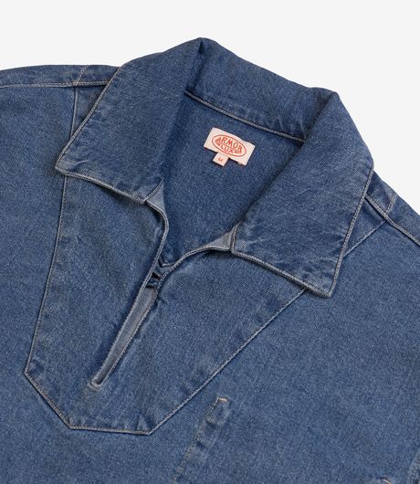 Armor-Lux Heritage Denim Smock Medium Blue