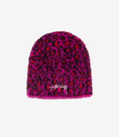 Stussy Skullcap Leopard Pattern Pink