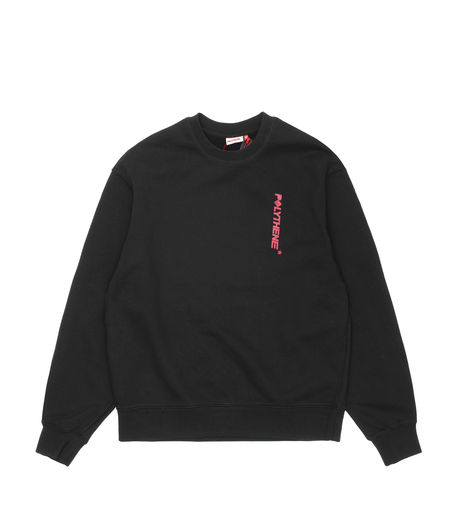 Polythene Optics CRW02 Logo Sweatshirt Black/Red