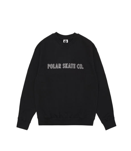 Polar Skate Co Outline Crewneck Black