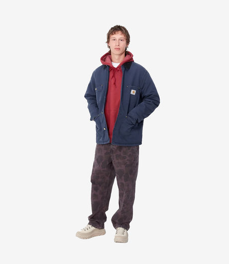 Carhartt WIP OG Chore Coat Dearborn Canvas Air Force Blue/Black Aged Canvas