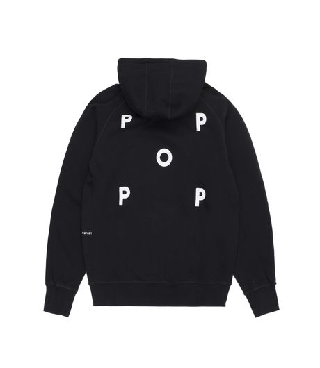 Pop Trading Company Logo Hooded Sweat Black