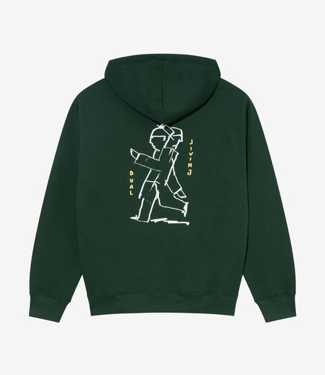 Polar Skate Co Dual Living Dave Hoodie Dark Green