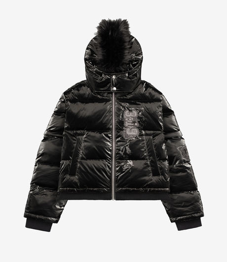 Racer Worldwide Mohawk Convertible Puffer Jacket Black