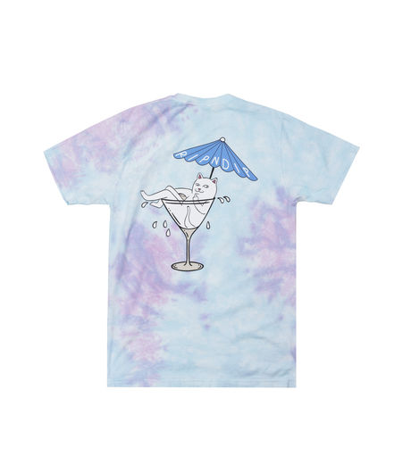 Ripndip Dirty Nermtini Tee Blue/Pink Acid Wash