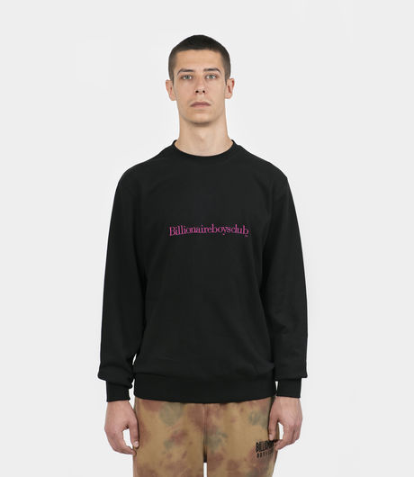 Billionaire Boys Club Embroidered Logo Crewneck Black
