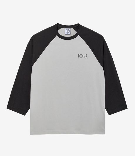 Polar Skate Co 3/4 Sleeve Tee Black/Silver