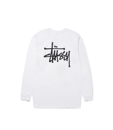 Stussy Basic Stussy LS Tee White FA17