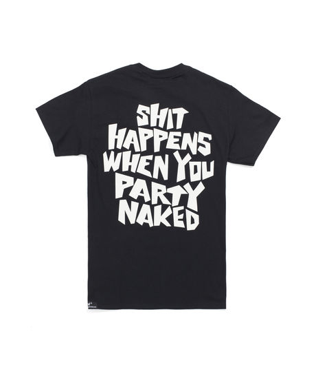 Life's a Beach Shit Happens Tee Black