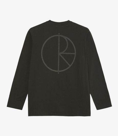 Polar Skate Co Stroke Logo Steve LS Tee Dirty Black