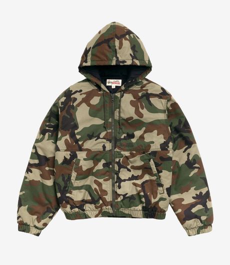 Stussy Work Jacket Ripstop Woodland Camo