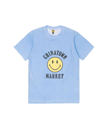 Chinatown Market Smiley Logo Color Change T-Shirt Blue