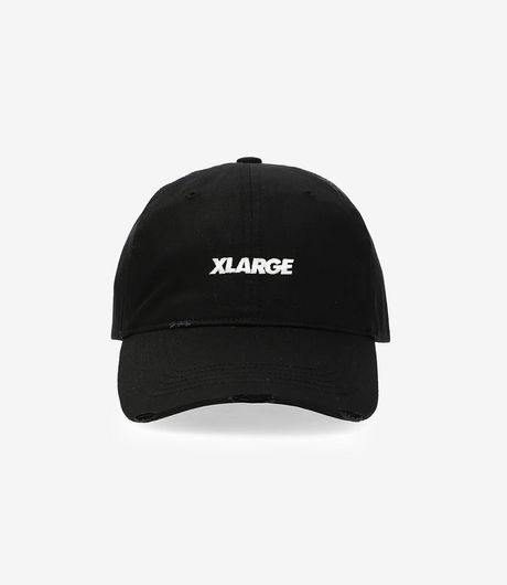 XLARGE Label Brand 6 Panel Cap Black