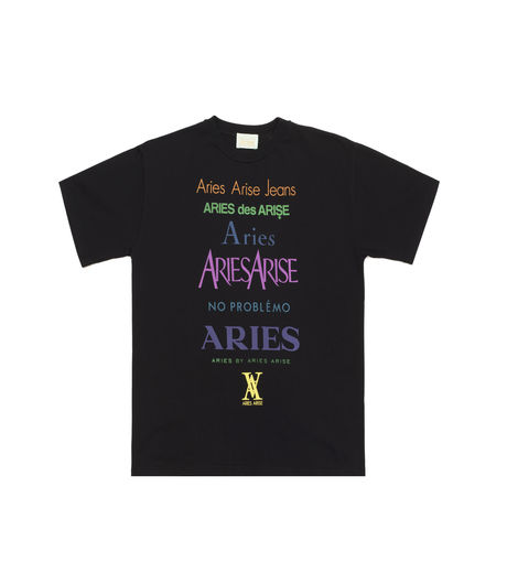 Aries Multicolour Perfume Tee Black