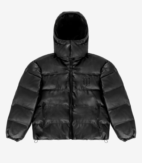 Wasted Paris Kingdom Hooded Puffer Jacket Black