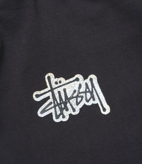 Stussy Prism Logo LS Hood Tee Black