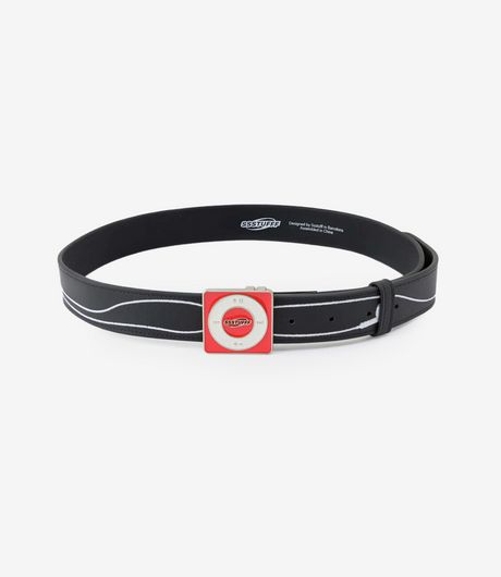 SSSTUFFF Music Player Leather Belt Black