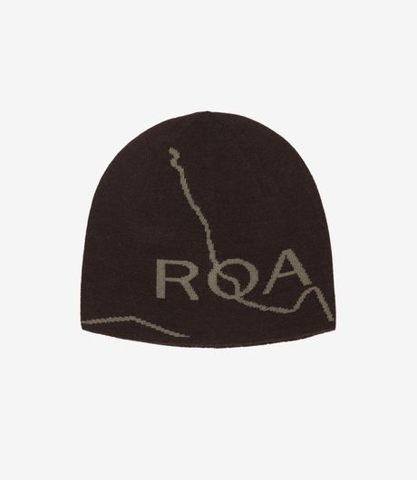 ROA Logo Wool Beanie Brown