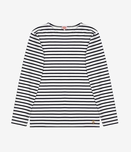 Armor-Lux Sailor LS T-Shirt White/Navy Blue    