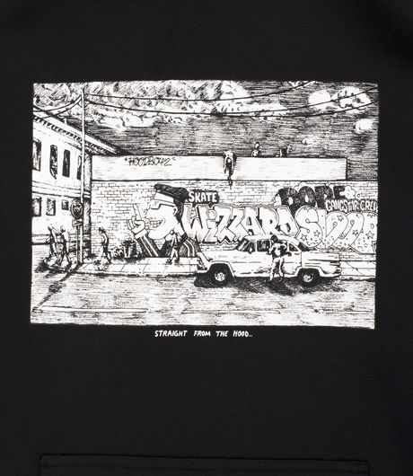 Polar Skate Co Straight From The Hood Hoodie Black