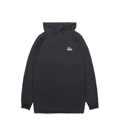 Stussy Basic LS Hood Tee Black