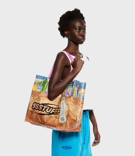 SSSTUFFF Grocery Bag Brown