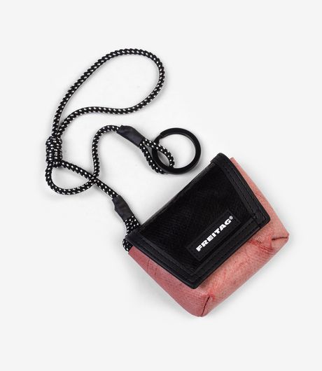 Freitag F213 Mini Messenger Key Holder Salmon/Black