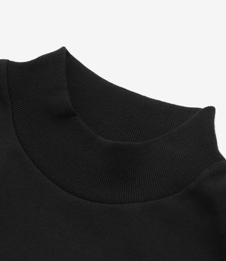 Carhartt WIP L/S Mockneck Script Embroidery Black/White