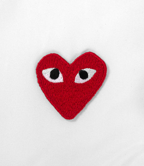 Comme des Garçons Play Red Heart Basic Shirt White