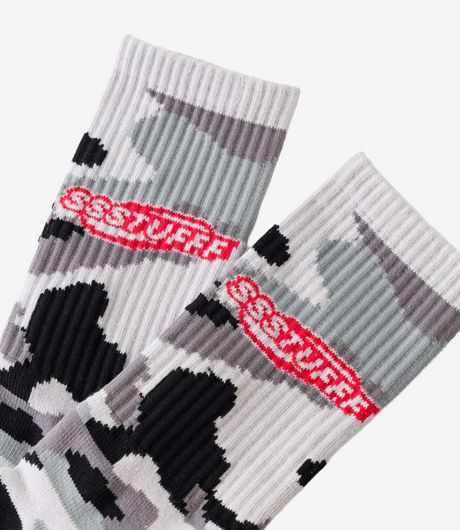 SSSTUFFF Camo Socks Black