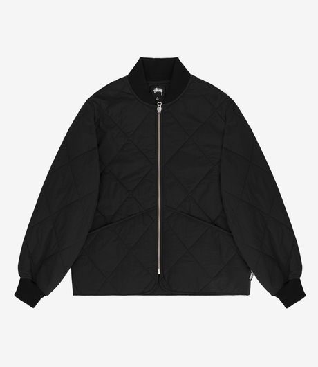 Stussy Dice Quilted Liner Jacket Black