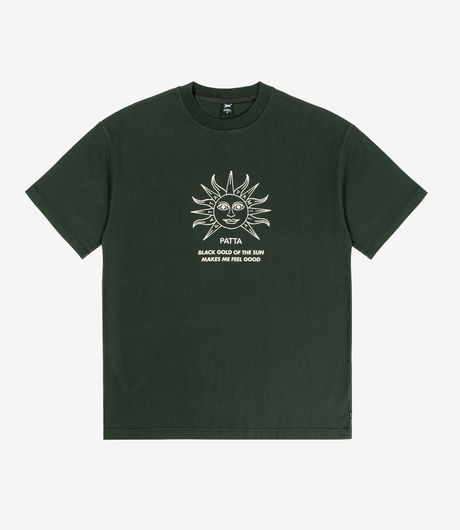 Patta Black Gold Sun T-Shirt Pirate Black