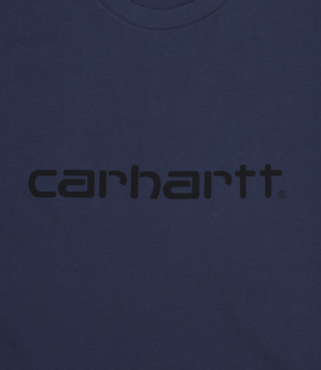 Carhartt S/S Script T-Shirt Sapphire/Black