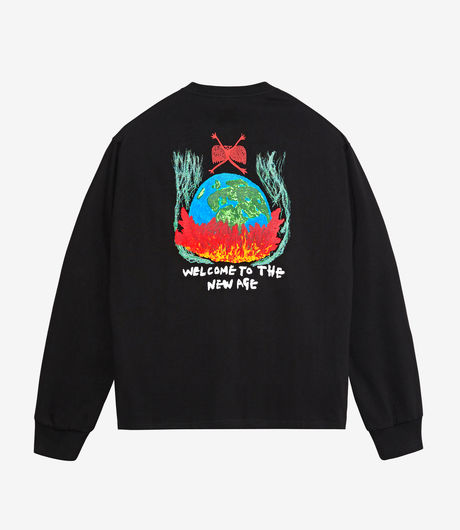 Polar Skate Co Welcome To The New Age LS Tee Black