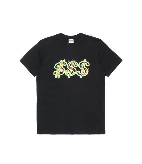 SSS World Corp Fire Dollar Fire Tee Black