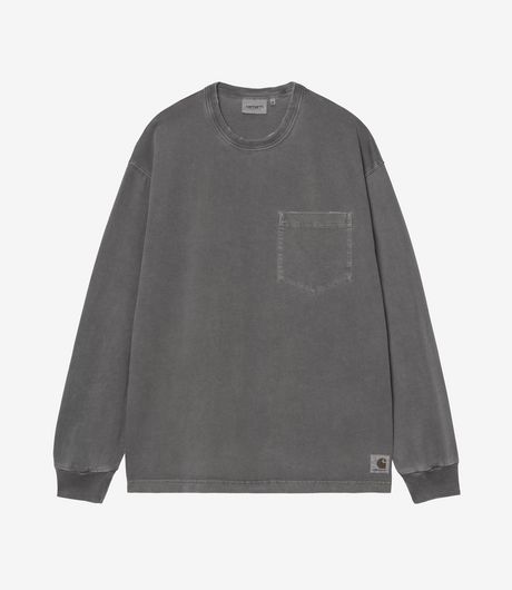 Carhartt WIP L/S Torion Pocket T-Shirt Black Grind Wash