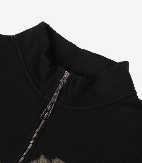 ROA Fai Half Zip Sweater Washed Black