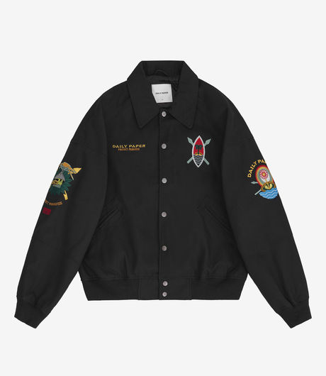 Daily Paper Pooley Varsity Jacket Black