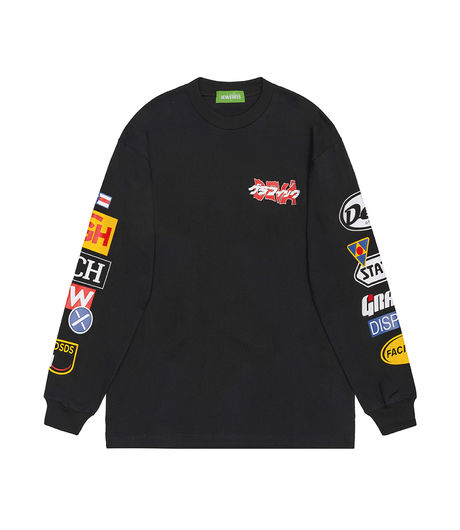 【KNOW WAVE】 KNOW WAVE 3D LOGO LONG SLEEVE / Black Shop Black Know Wave Long-sleeve Tees at itk online store