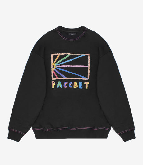 Rassvet Dawn Logo Pastel Sweatshirt Black