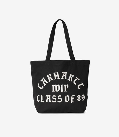 Carhartt WIP Canvas Graphic Tote Class of 89 Print Black
