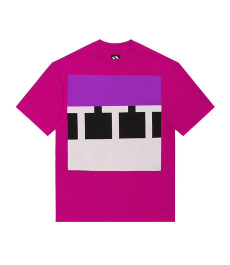 The Trilogy Tapes Block T-Shirt Pink