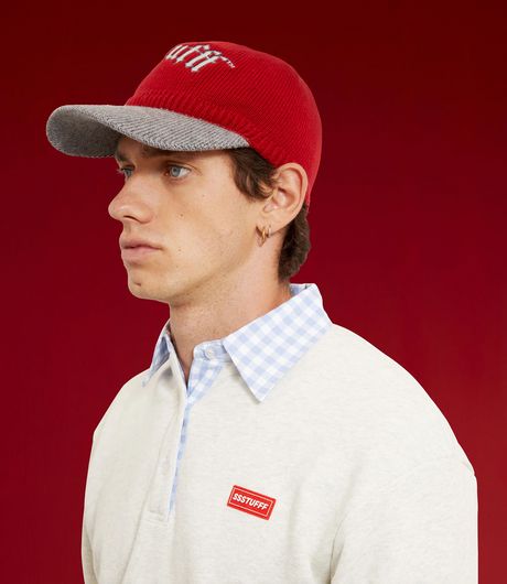SSSTUFFF Knitted Cap Red
