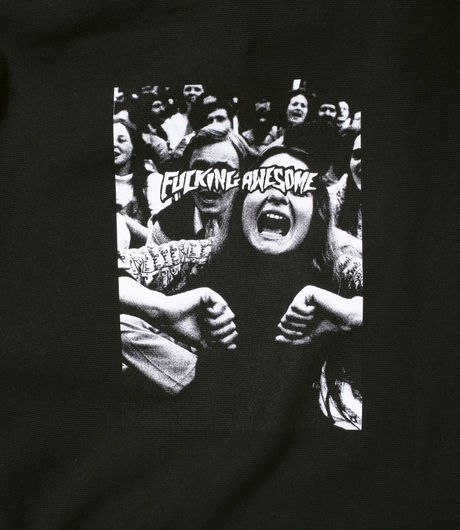 Fucking Awesome Scream French Terry Hood Black