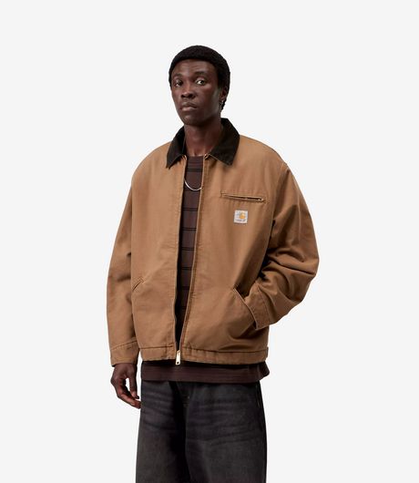Carhartt WIP OG Detroit Jacket Dearborn Canvas H Brown/Tobacco Stone Canvas